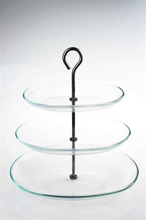 3 Tier Glass Afternoon Tea Cake Stand Wa Carr And Son