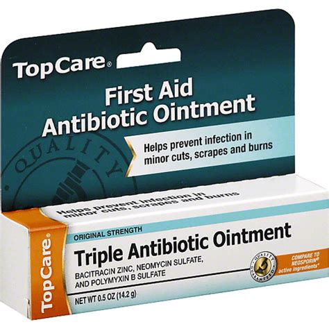 Top Care® Original Strength Triple Antibiotic Ointment 5 Oz Box