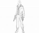 Zephyr Character Resonance Fate Coloring sketch template