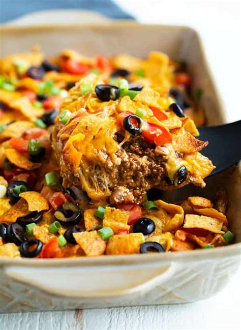Cook a loaded dish with this chicken casserole. This Taco Casserole is an easy ground beef recipe that you ...