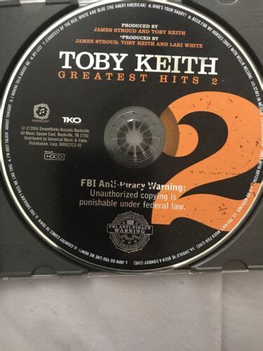 Toby Keith Greatest Hits 2 Cd Ebay