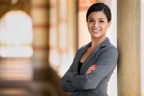 Beautiful Young Adult Lawyer Business Woman Professional In A Suit At