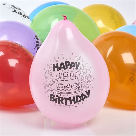 Wilko Birthday Balloons Assorted Colour Pack Wilko