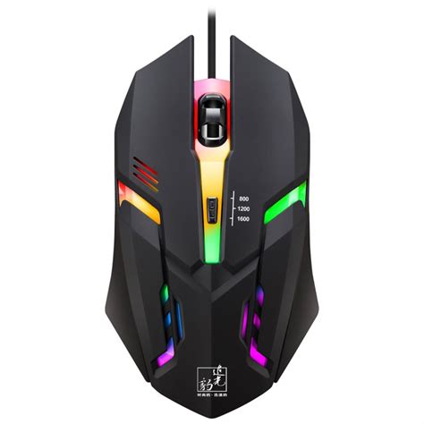 Mouse Raton Wired Led Light Usb Optical Ergonomic Gaming Mice Mouse