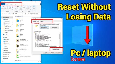 Reset Your Windows 10 Pc Screen And Make It Like New Again In Hindi