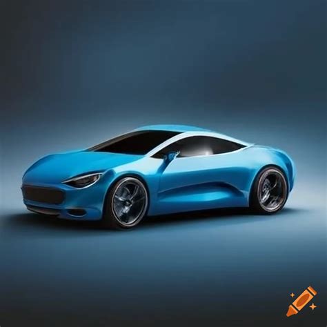 Blue Coupe Car With Unique Design On Craiyon