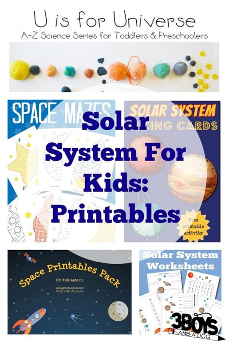 Solar System For Kids Printables And Worksheets 3 Boys