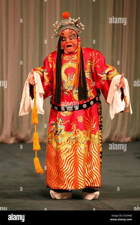 Male Peking Opera Performer Singing Beijing China Stock Photo Alamy