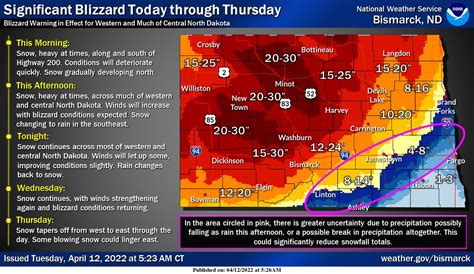 Nws Bismarck On Twitter A Significant Blizzard Will Impact Western