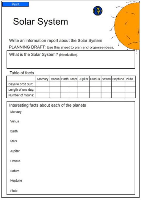 6th Grade Solar System