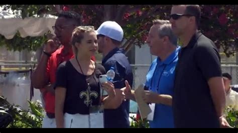 sean payton a proud father as daughter makes sideline reporter debut