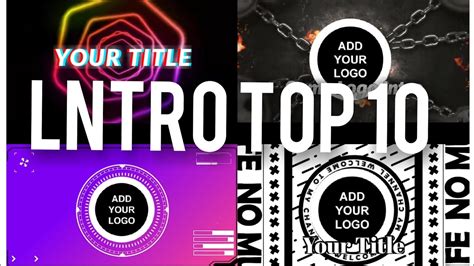 Top 10 Best Intro Templates For Youtube Without Text No Copyright