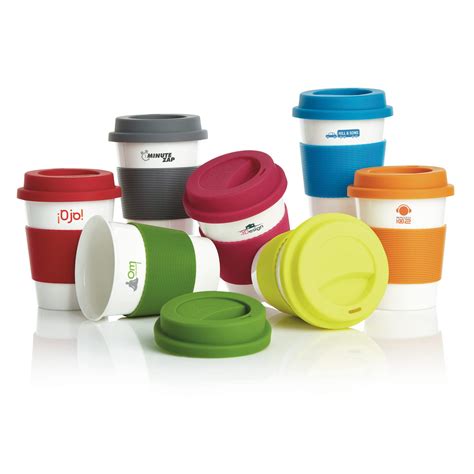 Branded Eco Pla 350ml Coffee Cups Zest Promotional