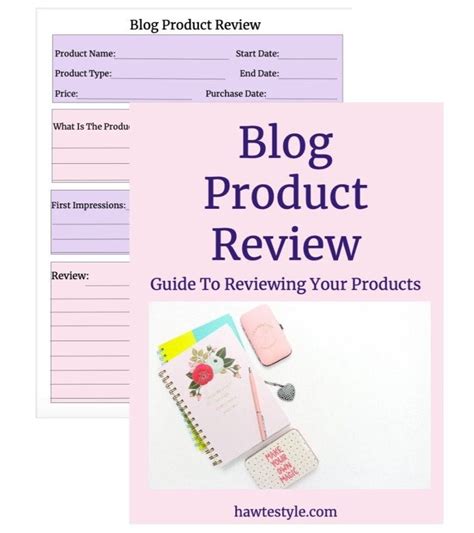 Blog Product Review Template