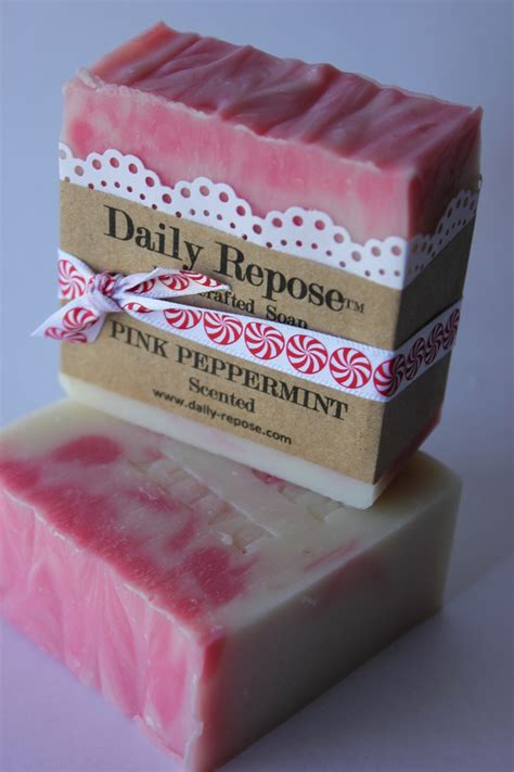 Decorative soap bars can be great as gifts, too (and much less expensive, and more thoughtful, than pretty bars. PINK PEPPERMINT SOAP Handmade Soap Bar Natural Vegan Cold ...