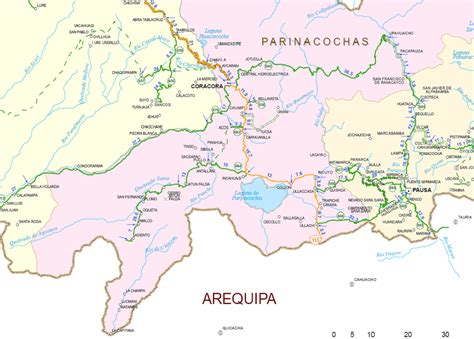 Prelatura De Caravelí Mapa Vial Parinacochas I Y Ii 2006