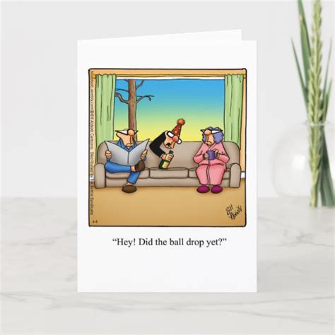 Funny Happy New Years Day Greeting Card