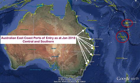 Ports Of Entry Australia East Coast Queenslandnew South Wales — Down