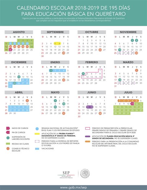 Dan A Conocer Calendario Escolar De Educación Básica 2018 2019