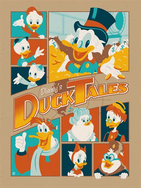 Duck Tales Poster By Montygog Walt Disney Disney Paris Cute Disney