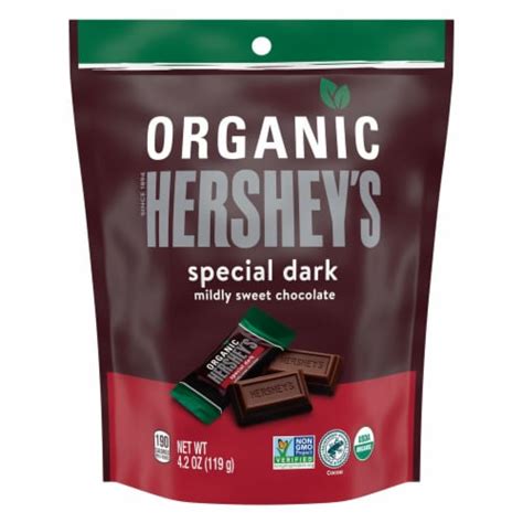 Hersheys Organic Miniature Special Dark Chocolate Bars Pouch 42 Oz