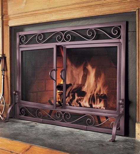 Plow And Hearth Iron Fireplace Screens Pinterest