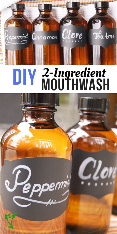 homemade mouthwash for bad breath 2 ingredients prepare nourish