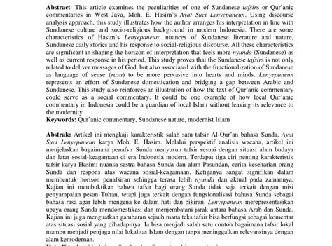 Contoh Artikel Sunda Singkat Kumpulan Contoh Artikel Bahasa Sunda My