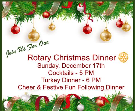 Rotary Christmas Dinner Osprey Links