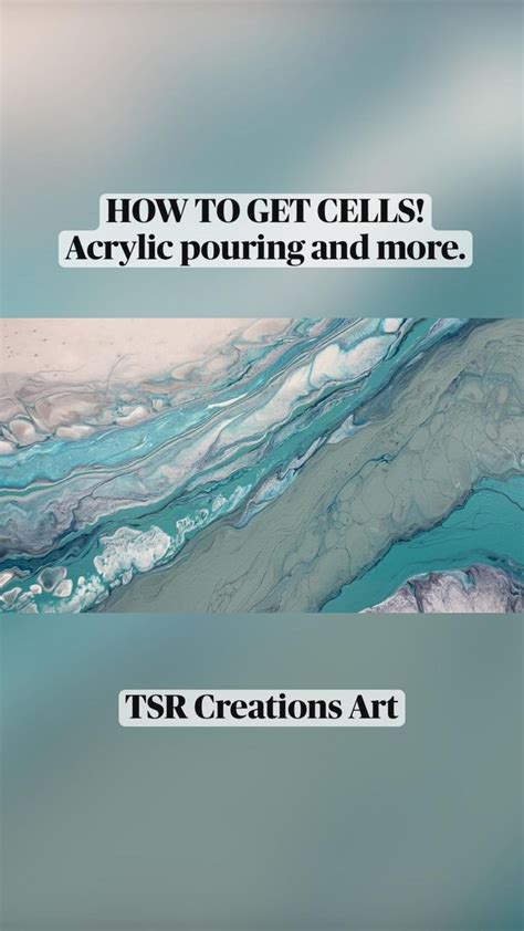 How To Create Cells And Pearls With Acrylic Pouring