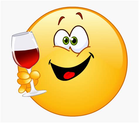 Wine Drinking Smiley
