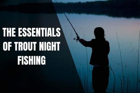 The Essentials Of Trout Night Fishing Begin To Fish