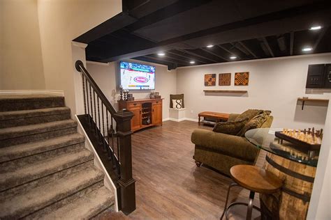Basement Layout Ideas With Stairs In Middle Openbasement