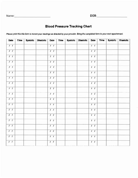 Printable Blood Pressure Chart Log Hontechnology