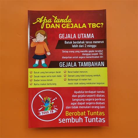 Jual Poster Tanda Dan Gejala Tb Poster Tbc Poster Tuberculosis