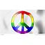 Waving Flag Rainbow Peace Sign Stock Animation  559708