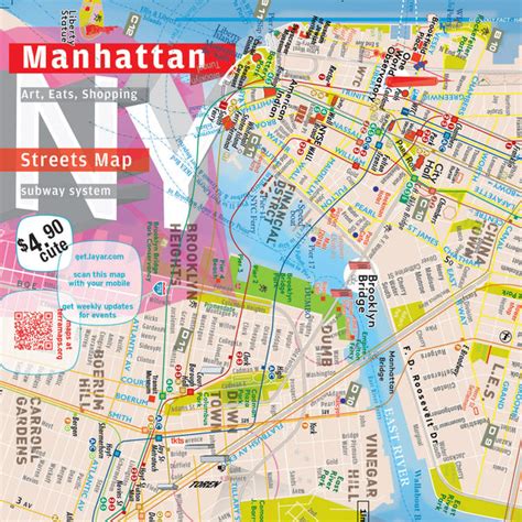 Manhattan Map Laminated Midtown Details Ar Augmented Reality