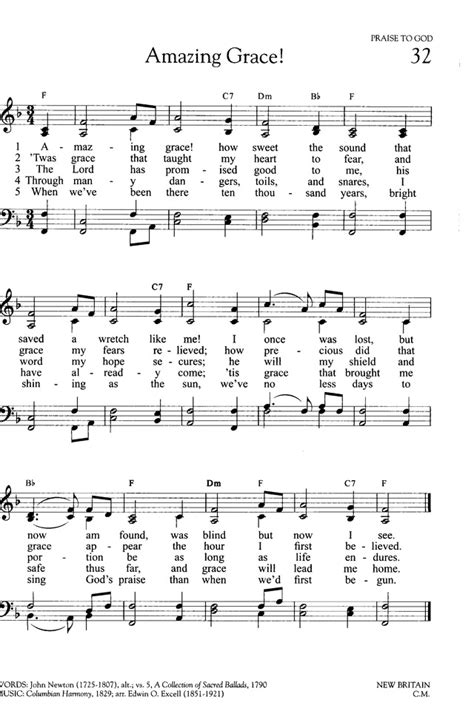 Amazing grace lyrics are words every bible believer should know. Hymns of Promise: a large print songbook 32. Amazing grace! how sweet the sound | Hymnary.org