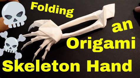 Origami Skeleton Handwith Fore Arm Youtube