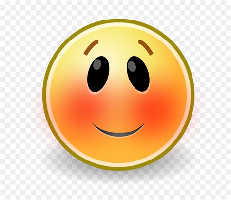 Smiley Blushing Emoticon Emoji Blushing Emoji Png Download 768768