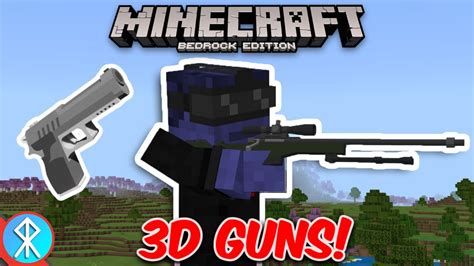 Minecraft Actual Guns 3d Addon Bedrockmcpexbox Youtube
