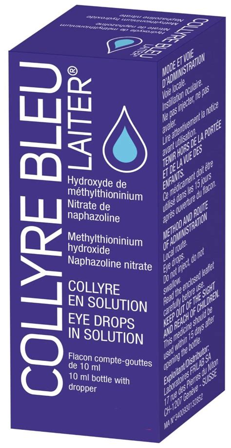 Original Collyre Bleu Blue Laiter Eye Drop Ml Ebay