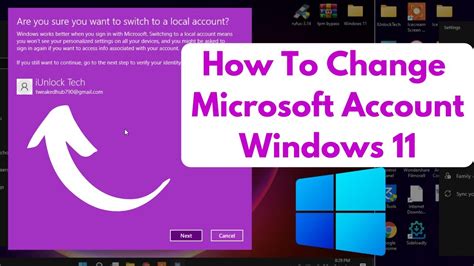How To Change Microsoft Account On Windows 11 Switch Your Microsoft
