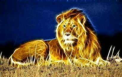 Lion Fractal Animal Wallpapers 3d Desktop Nice