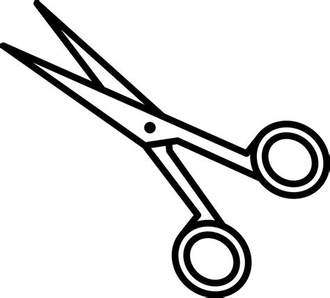 Cut Scissors Sewing Vector Icon On Transparent Background Outline Cut Scissors Sewing