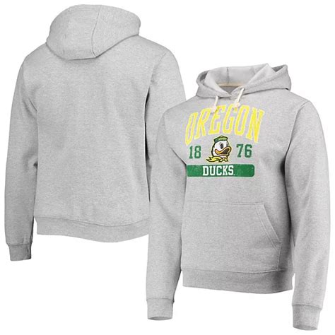 Mens League Collegiate Wear Heathered Gray Oregon Ducks Volume Up