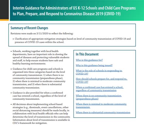 Indicate that you are leaving the cdc website. Interim Guidance for Administrators of US K-12 Schools and ...