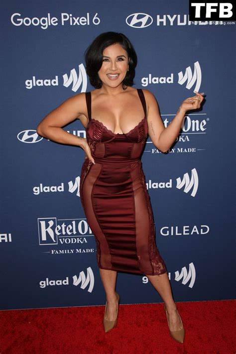 Annie Gonzalez Displays Her Sexy Breasts At The 33rd Annual GLAAD Media