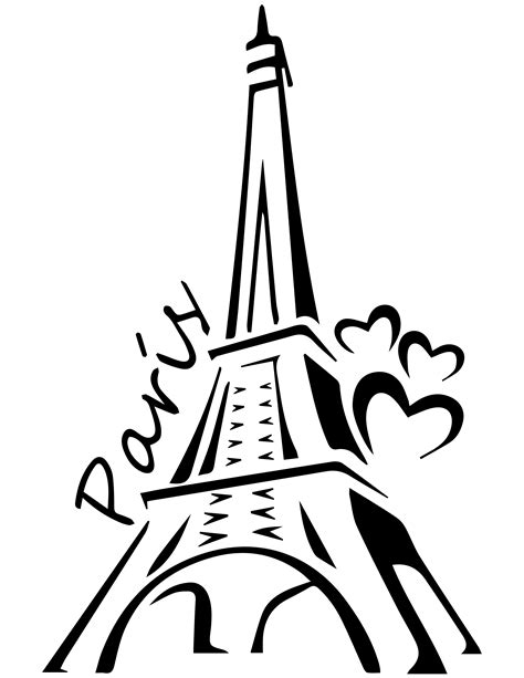 France clipart image the eiffel tower in paris france with. Eiffel Tower Clipart | Free download on ClipArtMag