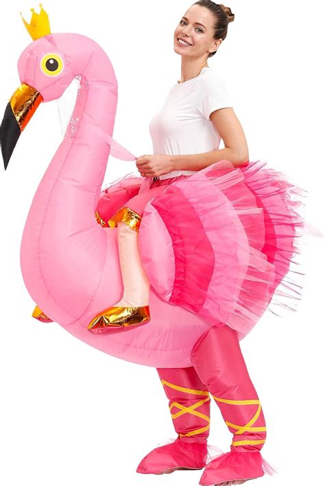 kooy inflatable flamingo costume inflatable costume adult funny halloween costume blow up